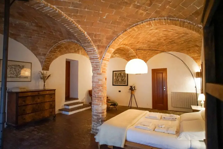 Camera Colonna, the signature suite at Villa Fonteintanata